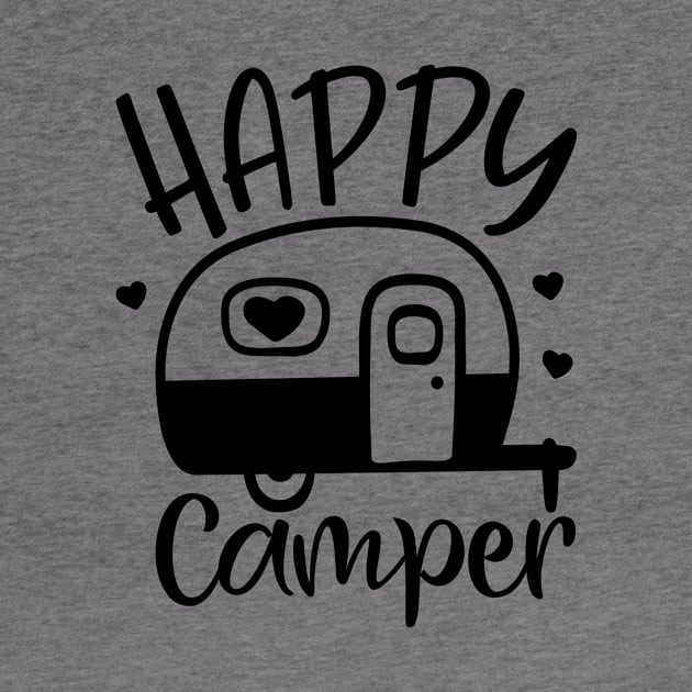 Happy Camper Shirt, Funny Camping Shirt, Camping T-Shirt Shirt, Camper T-Shirt, Camper Shirt Glamping Shirt Hiking Shirt, Nature Lover Shirt by SeleART